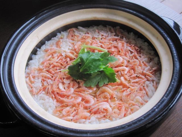 土鍋で！シンプル桜海老ご飯