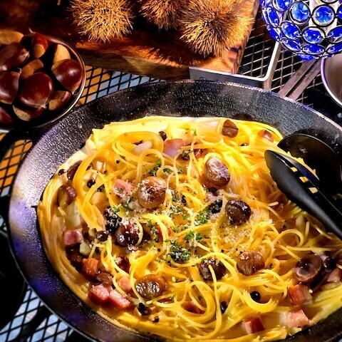 栗のクリームパスタ｢クリクリパスタ｣