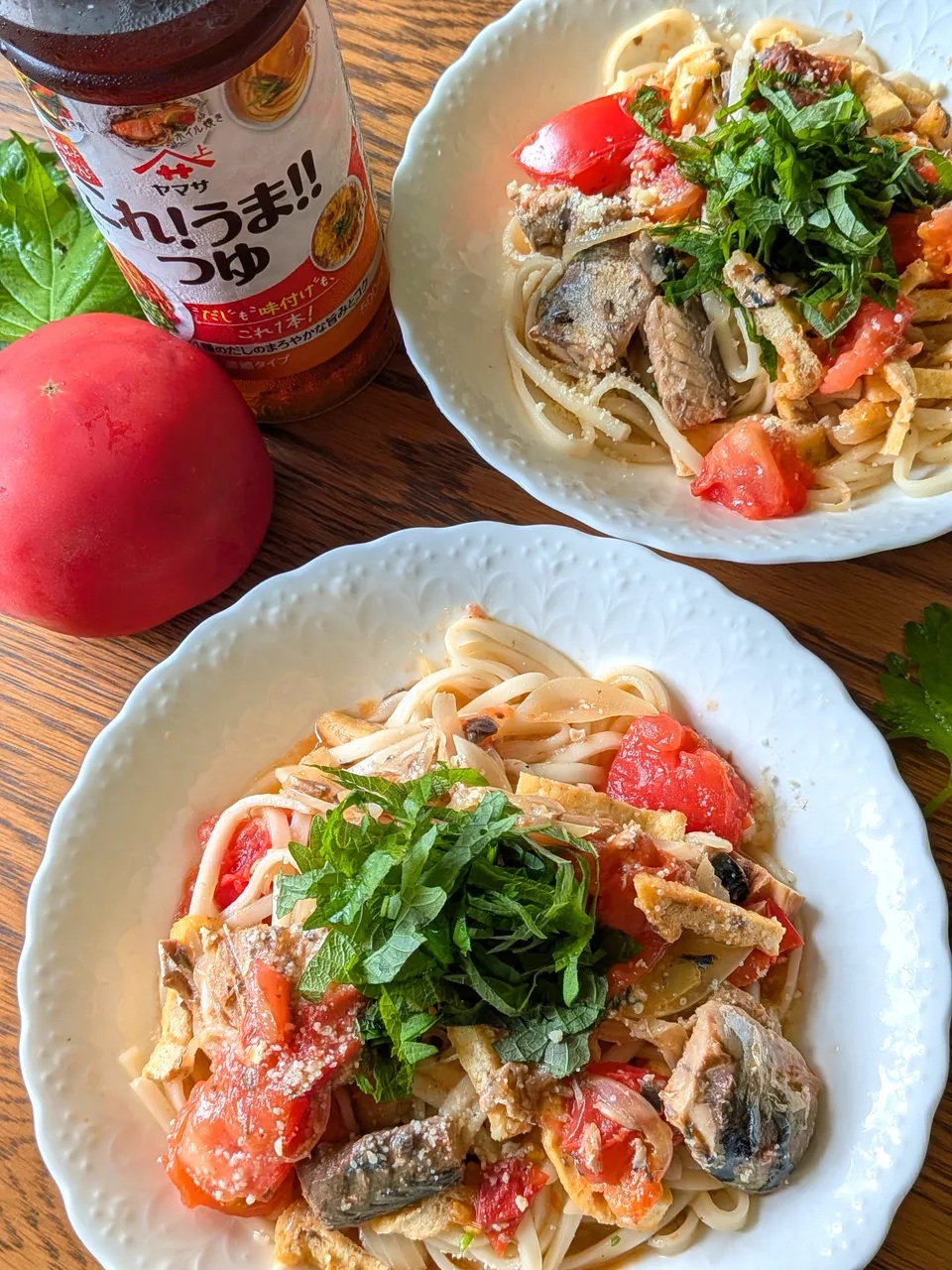 義母から習ったトマトうどん