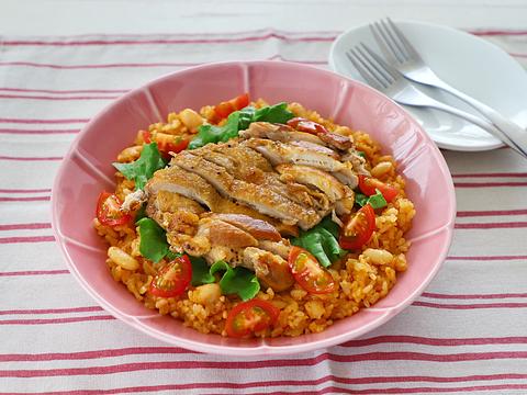 炊飯器で簡単！チキンパエリア