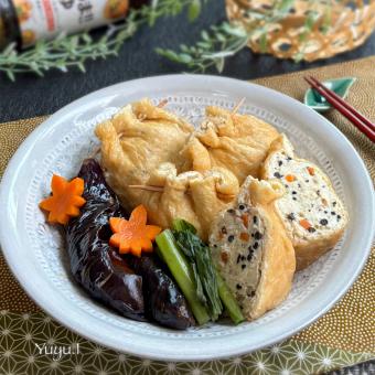 豆腐と鶏ひきの袋煮