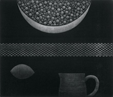 Pitcher, Grapes and Lemon