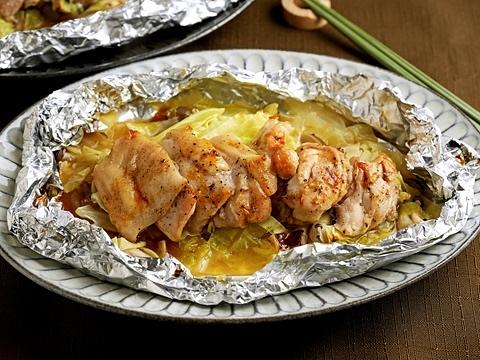 鶏肉と野菜のホイル包み焼き