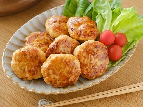 鶏むね肉と豆腐の甘辛つくね