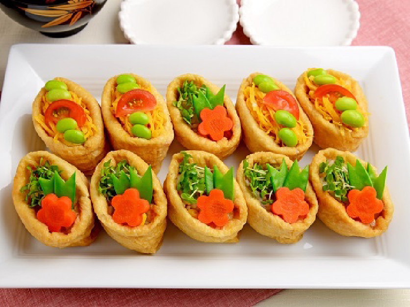 バターライスで作るオーブンいなり寿司