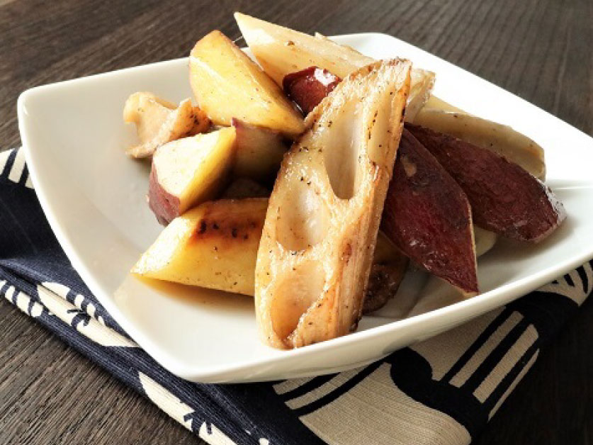 れんこんとさつまいものきんぴら