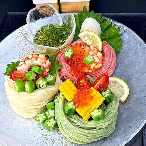 三色そうめん