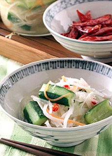 りんごジュースで水キムチ